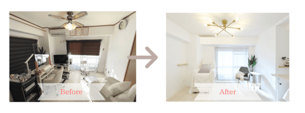 大変身！【ネイルサロン内装ビフォーアフター！】事例追加｜ネイルサロン開業・経営ならビオネイル