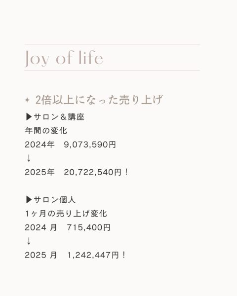 【ひとりサロンで年商2000万超え】売上2倍、自分の可能性に期待できる視野が広がりました｜ネイルサロン開業・経営ならビオネイル